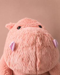 Мягкая игрушка обнимашка Hippo Гиппопотам Бегемот 90 см My Kigu Плюшевый Розовый (9074/90)