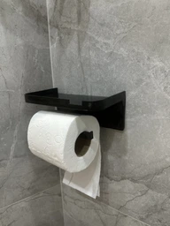 Тримач туалетного паперу чорний