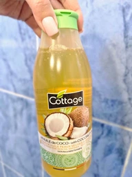 Живильна гель-олія для душу Cottage Coconut oil 560 мл (3141389954953)