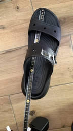 Чоловічі шльопанці для пляжу Crocs Crush Sandal Blk 207670-001 48-49 (M13) 28.5 см Чорні (191448989313)