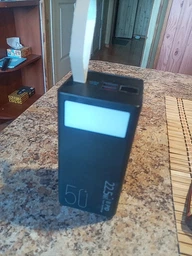 Повербанк 50000 mah 22.5W Super Fast Charge 10024 з LED дисплеєм і швидкою зарядкою PD/QC 3 порта powerbank павербанк для телефона apple айфона iphone самсунг samsung роутера планшета універсальний з ліхтариком фото від покупців 15