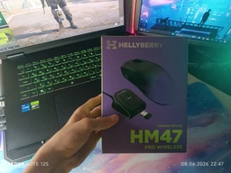 Миша Hator Hellyberry HM47 Pro RGB Wireless/Bluetooth/USB White-Violet фото від покупців 4