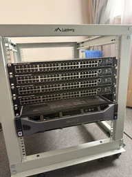 Серверная стойка Lanberg Open Rack 19" 12U 600x600-1100 Grey (OR01-6112-S) фото от покупателей 3