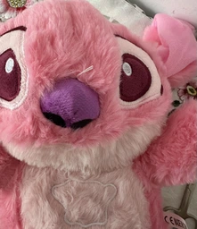 Мягкая детская игрушка «Дышащий Стич» (Stitch), плюшевая, розового цвета фото от покупателей 6