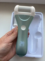 Пемза пилка для ног и пяток роликовая аккумуляторная Callus Remover 3W электрическая для шлифовки электропемза для педикюра USB зеленая фото от покупателей 6