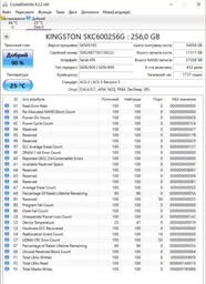 SSD диск Kingston KC600 256GB 2.5" SATAIII 3D NAND TLC (SKC600/256G)