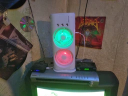 Вентилятор акумуляторний безпровідний + USB + пульт ДУ подвійний з підсвічуванням 3в1 360° настільний міні кондиціонер для зволоження повітря охолоджувач для кімнати офісу дачі фото від покупців 10