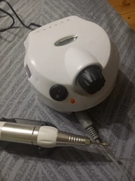Фрезер для манікюру та педикюру професійний 65W 45000 об. хв + подарунок 7 алмазних фрез білий фото від покупців 17