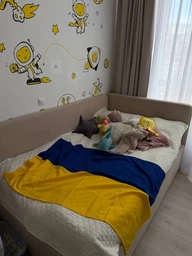 Флаг Украины большой с плотного материала 90х140 см уличный сине-желтый