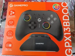 Бездротовий геймпад GamePro із зарядною станцією GPX13BDOC BT 5.3/USB/2.4 ГГц (Switch/PC/iOS/Android) RGB Black фото від покупців 3