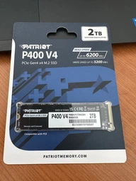 Накопитель SSD 1TB Patriot P400 V4 M.2 2280 PCIe NVMe 4.0 x4 TLC (P400VP1TBM28H) фото от покупателей 2
