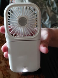 Портативний міні вентилятор halter Folding Fan 3 швидкості складний з шнурком на шию білий