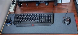 Игровой коврик для мыши мышки игровая поверхность Черная 900x400x3 мм Fantech MP90 Control-Speed с прошитыми краями и нескользким резиновым основанием для ПК ноутбука гейминга работы обучения фото от покупателей 1