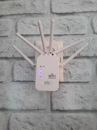 Wi-Fi ретранслятор усилитель до 300м² для роутера 300Мб/с, двухдиапазонный 2.4G + 4G вай фай ретранслятор усилитель сигнала - WIFI повторитель с LAN портом - расширитель покрытия сети фото от покупателей 7
