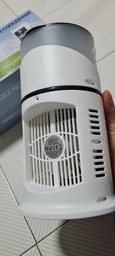 Настольный вентилятор портативный с увлажнителем воздуха USB безлопастный охладитель персональный мини-кондиционер LED-подсветка для дома офиса спальни рабочего стола фото от покупателей 7