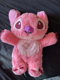 Мягкая детская игрушка «Дышащий Стич» (Stitch), плюшевая, розового цвета фото от покупателей 3
