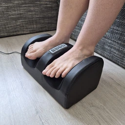 Массажер для ног электрический роликовый с подогревом Foot Massager для массажа стоп и икр с 3 уровнями интенсивности, от сети Черный, WMS-026-Black фото от покупателей 6