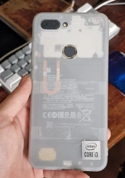 Чехол для Xiaomi Mi 8 Lite полупрозрачный матовый soft touch (11400040204056821)