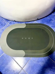 Большой коврик для ванной комнаты, кухни, нескользящий, HOME, ковер в ванную суперпоглощающий, диатомитовый, 50х80 см фото от покупателей 1