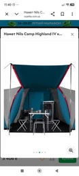 Намет Nils Camp Highland IV кемпінговий NC6431 (5907695554410)