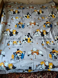 Наволочки Бязь Crazy Cat 50*70 см набор 2 шт Серый фото от покупателей 1