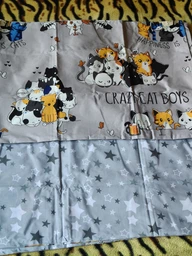 Наволочки Бязь Crazy Cat 50*70 см набор 2 шт Серый