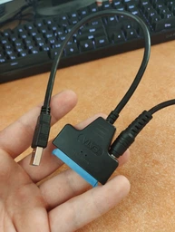 Кабель адаптер переходник USB to SATA с дополнительным питаниемдля 12в для 2,5 / 3,5" HDD / SSD дисков (внешний карман) фото от покупателей 5