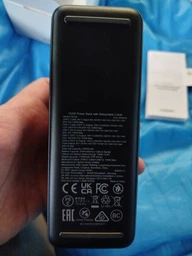 Павербанк Ugreen PB726 20000 mAh 165W 2xUSB-C + USB-A встроенный кабель PD 100W Темно-серый (55987B) фото от покупателей 1
