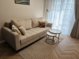 Ковер в скандинавском стиле OKSI 0.8х1.5 м. Бежевый 38025/202 BEIGE