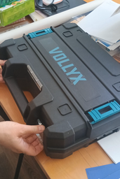 Лазерный уровень нивелир Laser Level 4D 2 аккумулятора 16 линий зеленый луч со штативом в кейсе синий фото от покупателей 13