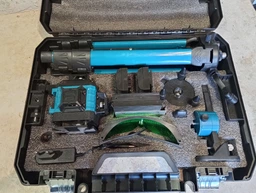 Лазерный уровень нивелир Laser Level 4D 2 аккумулятора 16 линий зеленый луч со штативом в кейсе синий фото от покупателей 10
