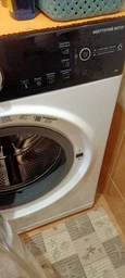 Пральна машина Whirlpool WRBSB 6228 B UA, фронтальна, вузька, 6 кг, 1200, клас С/A/B, 42,5 см, 16 програм, дисплей, інвертор, білий з чорним люком фото від покупців 4