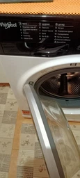 Пральна машина Whirlpool WRBSB 6228 B UA, фронтальна, вузька, 6 кг, 1200, клас С/A/B, 42,5 см, 16 програм, дисплей, інвертор, білий з чорним люком фото від покупців 1