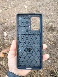 Силиконовый (TPU) чехол MOFI Carbon Fiber для Motorola Edge 50 Fusion - Black фото от покупателей 1
