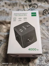 Сетевое зарядное устройство RZTK Power Cube 4 + 2 USB-A + USB-С (PD20W) Black