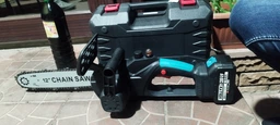 Аккумуляторная цепная пила ( пила ) садовая Vollyx Electric Saw с шиной 12» для дерева и веток, электропила + 2 аккумулятора 21В, кейс фото от покупателей 8