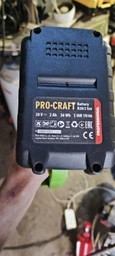 Акумуляторна кутова шліфмашина ProCraft PGA22 без АКБ та ЗП (030273) фото від покупців 2