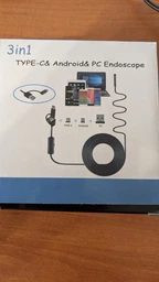 Ендоскоп для смартфона і комп'ютера Type-C + USB для Android Windows з гнучким зондом, 2 м, камера 5.5 мм автомобільний для будинку водонепроникний, гнучка камера фото від покупців 10