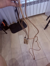 Скакалка York Leather Skip с деревянными ручками