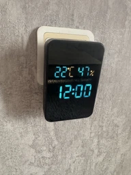 Дзвінок дверний бездротовий з козирком з DOORBELL 5615 з годинником, термометром і показником вологості фото від покупців 5