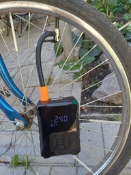 Автомобільний насос бездротовий повітряний компресор Intelligent Pump 5в1 автонасос для коліс портитивний для підкачки шин ( EAN : 16902909679 фото від покупців 4