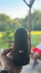 Портативна бездротова Bluetooth колонка MONSTER Glow M210 40W IPX6 блютус акустика для відпочинку дому подорожей природи та закладів потужний звук Блютуз USB TF FM радіо тривалий час роботи сумісна з Android iPhone планшетами та ноутбуками фото від покупців 2