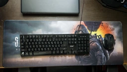 Игровой коврик для мыши мышки игровая поверхность Черная 800x300x3 мм U&P Stalker 2 Control-Speed с прошитыми краями и нескользким резиновым основанием для ПК ноутбука гейминга работы обучения фото от покупателей 2
