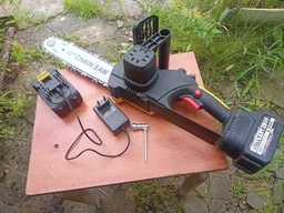 Акумуляторна ланцюгова пила ( пилка ) садова Vollyx Electric Saw з шиною 12" для дерева та гілок, електропила + 2 акумулятори 21В, кейс фото від покупців 1