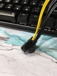 PCIe 6pin To 8pin Кабель-подовжувач / перехідник живлення PCI-E 6-контактів на 8-контактний для відеокарти