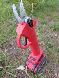 Секатор акумуляторный VOLLYX RED 21V кусторез садовые ножницы + 2 аккумулятора + кейс