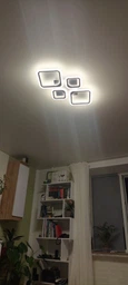 Люстра світлодіодна стельова LUMINARIA OVAL 80W 4S RC 725/423 BLACK 220V IP20, LED світильник з пультом ДУ фото від покупців 1