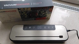 Вакуумный упаковщик-вакууматор с насосом 75 кПа + шланг VACUUMMACHINE бытовой набор с резаком + 10 вакуумных пакетов фото от покупателей 3