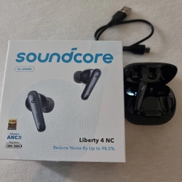 Беспроводные наушники Anker Soundcore Liberty 4 NC, Black, Hi-Res, ANC, LDAC, 50H, IPX4, Bluetooth 5.3
