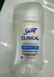 Secret Clinical Completely Clean Invisible Solid 45 г Антиперспирант-дезодорант для чувствительной кожи, до 100 часов защиты от интенсивного потоотделения фото от покупателей 3